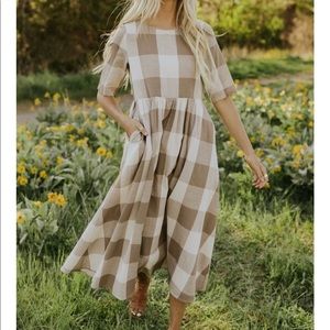 Roolee Maddie Buffalo Plaid Dress